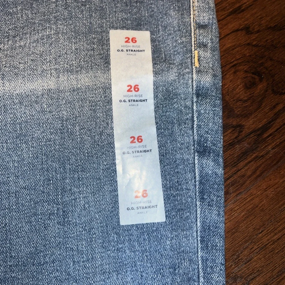 Old Navy Rockstar O.G Straight High‎ Rise Stretch Denim Jeans Women's Plus Sz 26